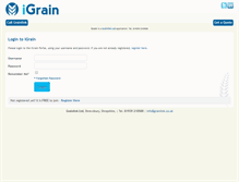 Tablet Screenshot of igrain.co.uk